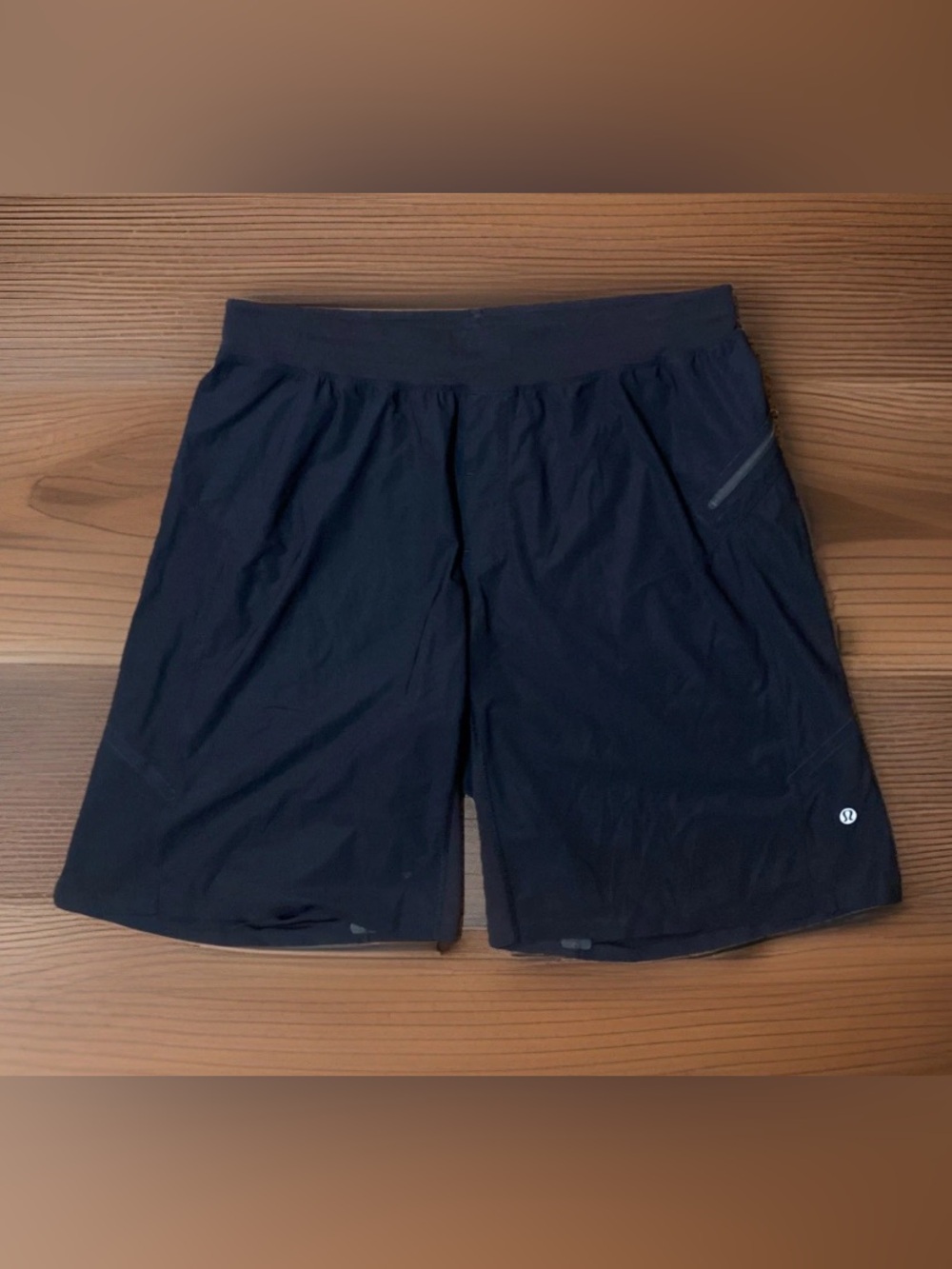 Lululemon Linerless Athletic Shorts 10" Inseam Black Mens Size L